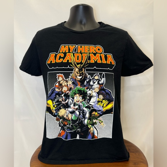 PacSun Other - My Hero Academia Black Character Tee - Orange Logo